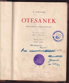 Carlo Lorenzi Collodi: Otesánek