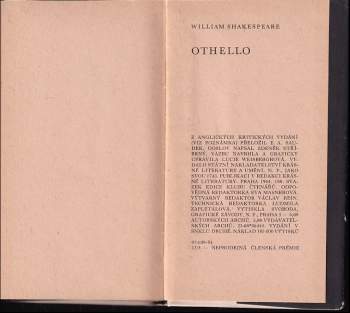 William Shakespeare: Othello