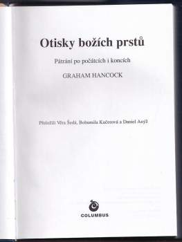 Graham Hancock: Otisky božích prstů