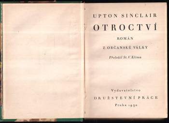 Upton Sinclair: Otroctví