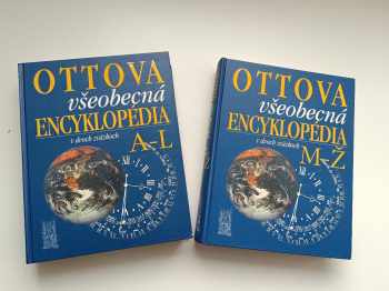 KOMPLET Ottova všeobecná encyklopédia v dvoch zväzkoch A - L + M - Ž