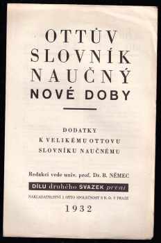 Bohumil Němec: Ottův slovník naučný nové doby