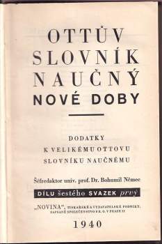 Ottův slovník naučný nové doby: Díl VI., svazek 1+2