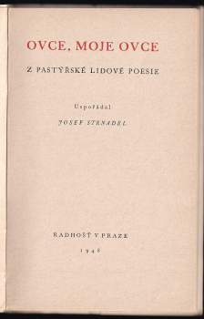 Josef Strnadel: Ovce, moje ovce