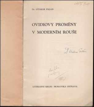 Ovidius: Ovidiovy Proměny v moderním rouše