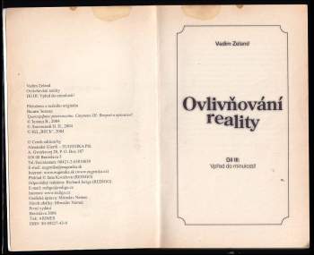 Vadim Zeland: Ovlivňování reality