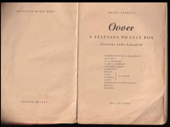 Marta Vávrová: Ovoce a zelenina po celý rok