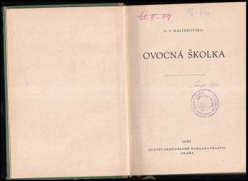 Karel Kamenický: Ovocná školka