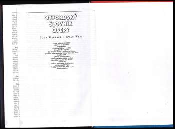 John Hamilton Warrack: Oxfordský slovník opery