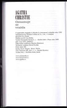 Agatha Christie: Oznamuje se vražda