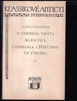 P. Cornelia Tacita Agricola, Germania a Historie ve výboru