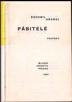 Bohumil Hrabal: Pábitelé