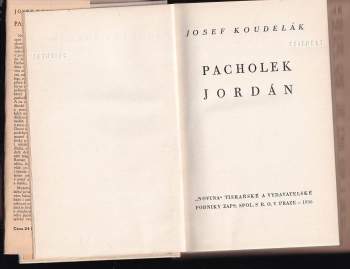 Josef Koudelák: Pacholek Jordán