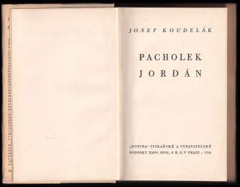 Josef Koudelák: Pacholek Jordán