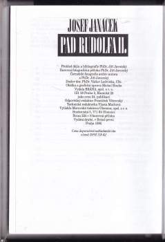 Josef Janáček: Pád Rudolfa II