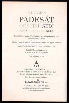 E. L James: Padesát odstínů šedi