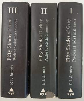 E. L James: Padesát odstínů šedi + Padesát odstínů temnoty + Padesát odstínů svobody