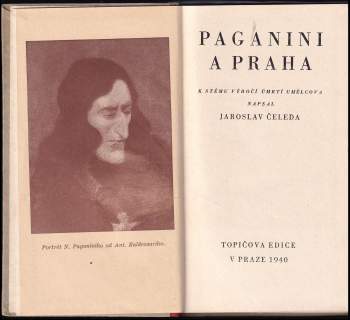 Jaroslav Čeleda: Paganini a Praha