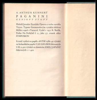 Adolf Arthur Kuhnert: Paganini