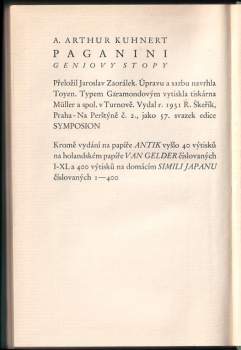 Adolf Arthur Kuhnert: Paganini