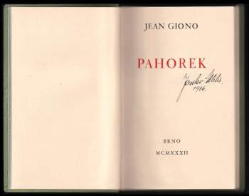 Jean Giono: Pahorek