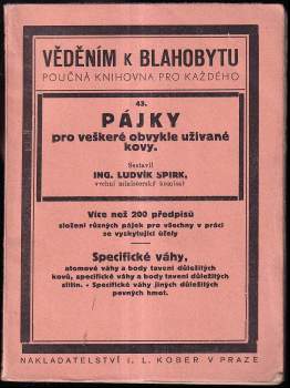 Pájky pro veškeré obvykle užívané kovy