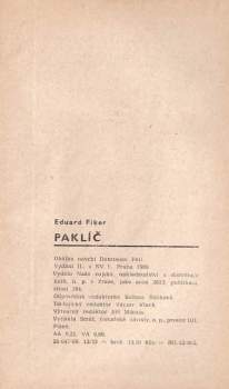 Eduard Fiker: Paklíč