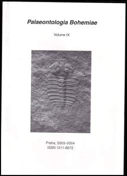 Jiří Vaněk: Palaeontologia Bohemiae 2003 - 2004 - Volume IX