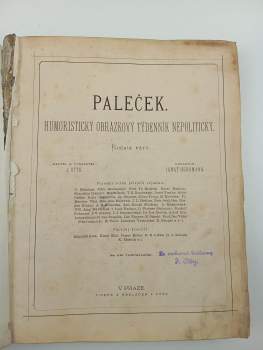 Ignát Herrmann: Paleček KOMPLETNÍ ROČNÍK V. - č. 1-66