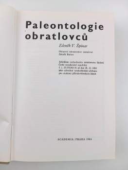 Zdeněk Burian: Paleontologie obratlovců