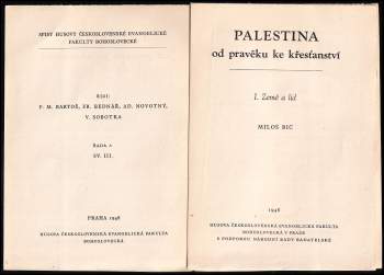 Miloš Bič: Palestina od pravěku ke křesťanství