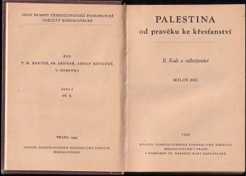 Miloš Bič: Palestina od pravěku ke křesťanství