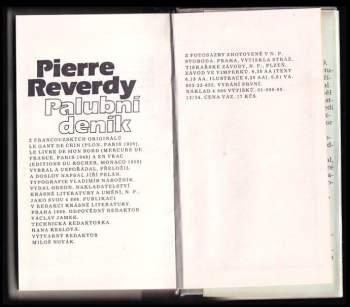 Pierre Reverdy: Palubní deník