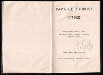 Rudolf Medek: Památce Zborova 1917-1927