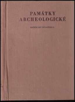 Památky archeologické, ročník LXIV 1973, č.2