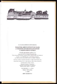 Vojtěch Žampach: Památník obětí světových válek a národně osvobozovacích bojů v okrese Brno-venkov