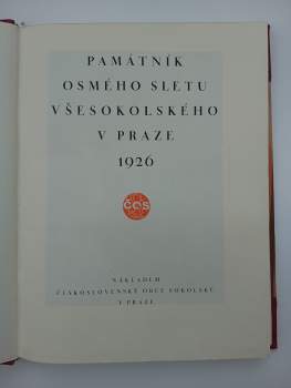 Památník osmého sletu všesokolského v Praze 1926