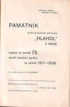 Památník zpěváckého spolku Hlahol v Praze
