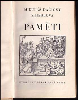 Mikuláš Dačický z Heslova: Paměti