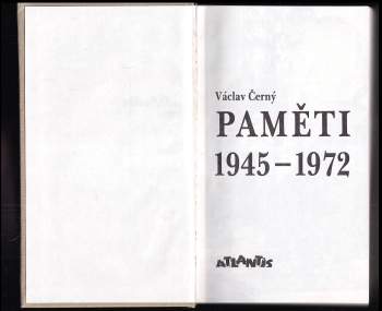 Václav Černý: Paměti 1945-1972