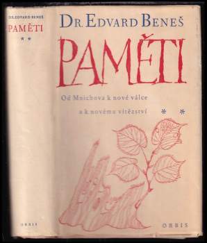 Edvard Beneš: Paměti