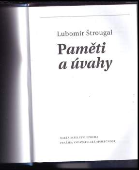 Lubomír Štrougal: Paměti a úvahy