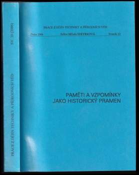 Paměti a vzpomínky jako historický pramen
