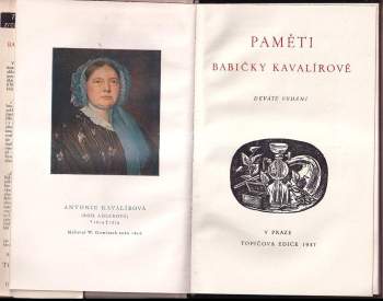 Antonie Kavalírová: Paměti babičky Kavalírové