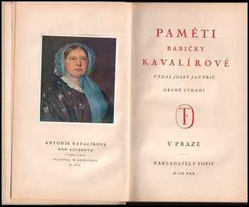 Antonie Kavalírová: Paměti babičky Kavalírové