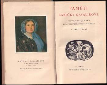 Antonie Kavalírová: Paměti babičky Kavalírové