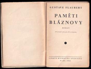 Gustave Flaubert: Paměti bláznovy