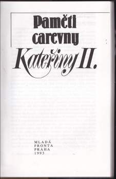 Paměti carevny Kateřiny II