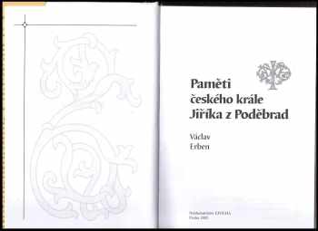Václav Erben: Paměti českého krále Jiříka z Poděbrad