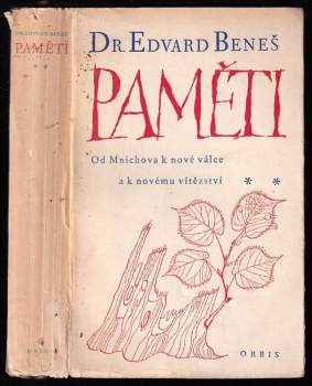 Edvard Beneš: Paměti